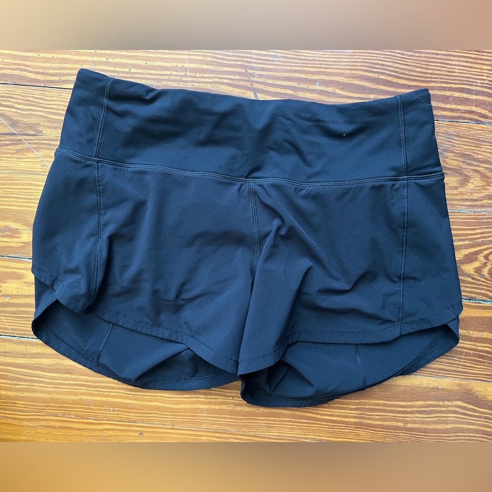 Lululemon Speed Up Short High Rise 4" Inseam, Lined Women's Size 4 in Black